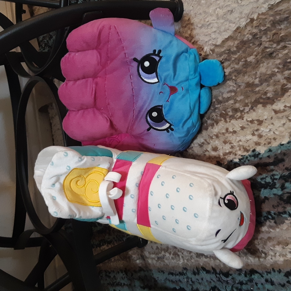 SHOPKINS Pillow Toys Baseball Mitt and Hightop shoe Kids Plushie Sports themed